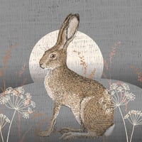 Image 1 of MOONLIGHT HARE ART PRINT