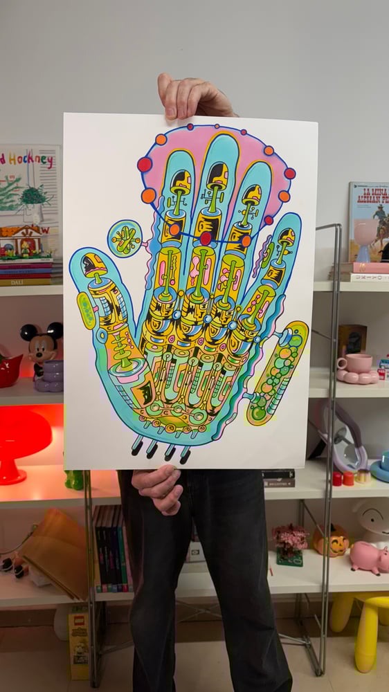 Image of Original painting Cyber hand