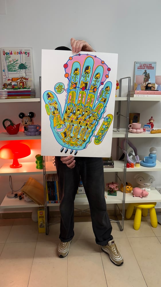 Image of Original painting Cyber hand