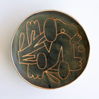 Image 1 of Assiette céramique émaillée 2/3