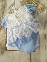 Image 4 of Photo prop | Baby dress for photo shoots | Nella | age 12-18 months | blue