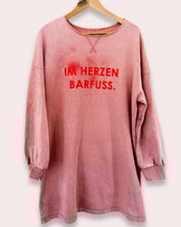 Image 2 of IM HERZEN BARFUSs SWEATSHIRT ⛧°SCREENPRINT ⛧° OVERSIZED ⛧° UNISEX