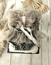 Image 2 of Sitter baby girl body-dress for photoshoot | Khloe | age 12 months