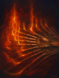 Image 2 of Hand of Glory - original oil painting from "Sorcery: Contested Realm"