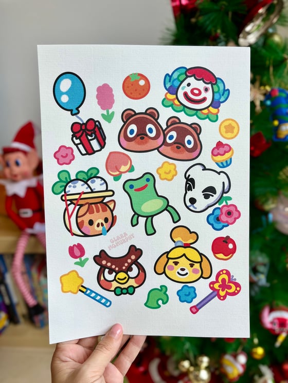 Image of Animal crossing print