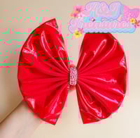 Image 1 of Red Glossy Pleather 