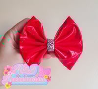 Image 2 of Red Glossy Pleather 