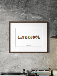 Image 1 of Liverpool Typeface Lithograph