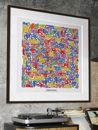 Image 2 of Cosmos Doodle #1 Fine Art Print