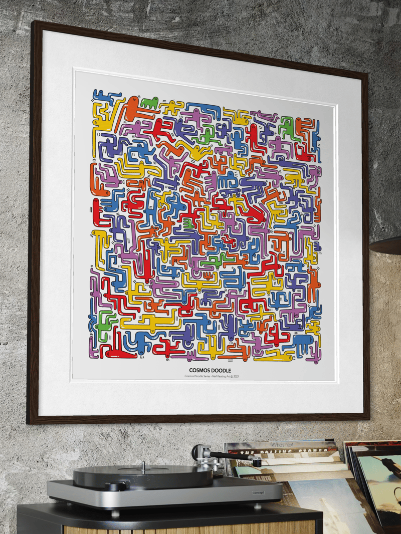 Cosmos Doodle #1 Fine Art Print