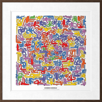 Image 3 of Cosmos Doodle #1 Fine Art Print