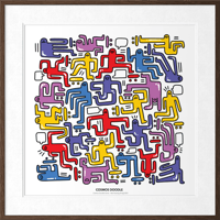 Image 3 of Cosmos Doodle #2 Fine Art Print