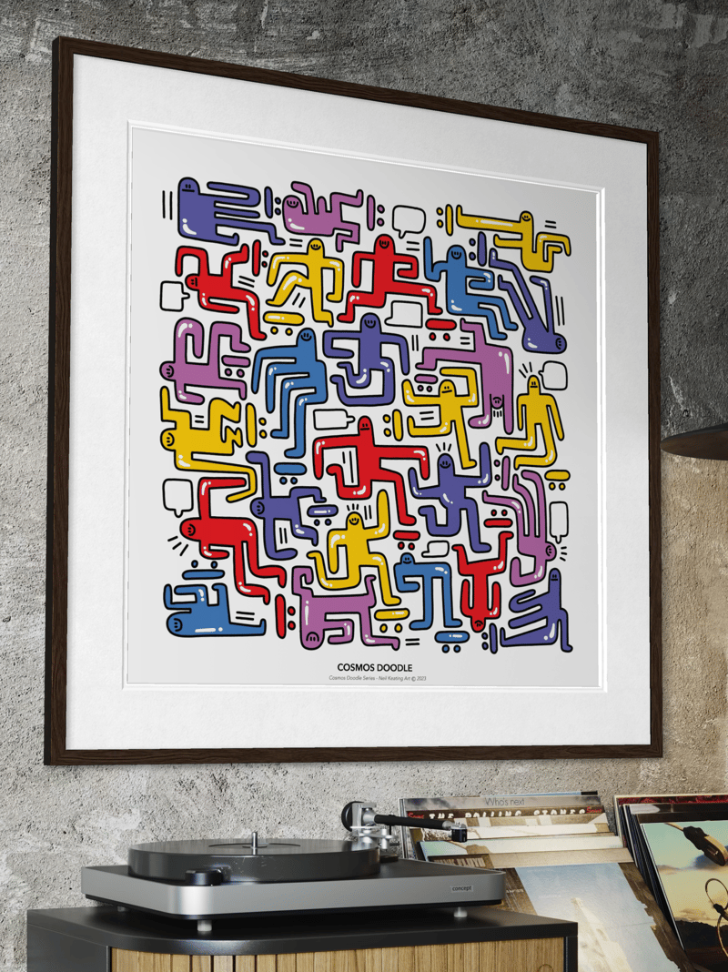 Cosmos Doodle #2 Fine Art Print