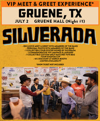 New Braunfels, TX / Gruene Hall NIGHT #1 (July 2) VIP MEET & GREET PASS