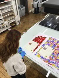 Image 5 of Cosmos Doodle Heart #4 Fine Art Print