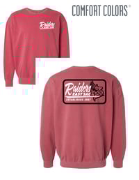 COMFORT COLORS CRIMSON  LIGHTWEIGHT CREW SWEATSHIRT
