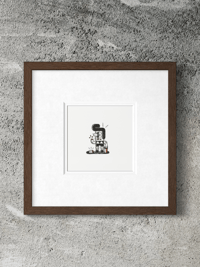 Image 1 of Tattoo Man Mini Screen Print