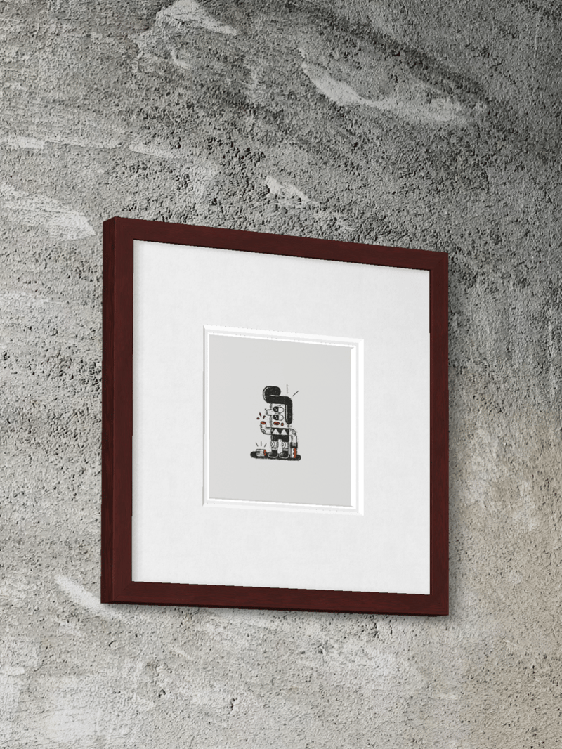 Tattoo Man Mini Screen Print