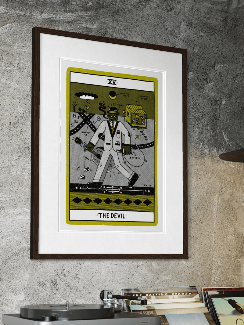 The Devil Tarot Screen Print