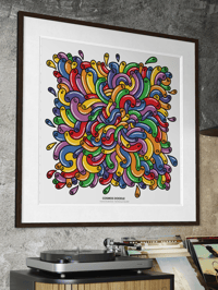 Image 2 of Cosmos Doodle #3 Fine Art Print