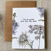 Image 1 of 'so glad you're my mom' card