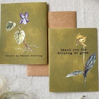 Image 2 of 'thank you for helping me grow' card