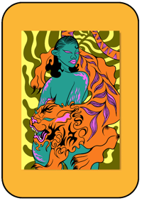 Print - Le femme et le tigre
