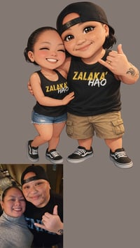 Image 2 of Custom Animated Acrylic Keychain Set (2 pcs)