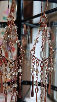 Image 3 of Welo Opal Copper Waterfall Earrings🤍