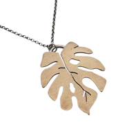 Image 2 of Monstera Leaf Pendant