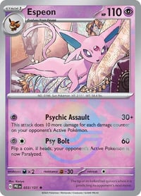 Espeon (Poke Ball Pattern) - SV: Prismatic Evolutions - Near Mint