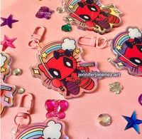 Image 3 of Kitty pool keychain 