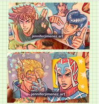 Image 2 of Jjba stickers sketchbook series