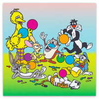 Balloon Animals Print - 8" x 8"