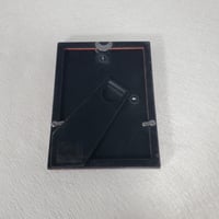 Image 13 of Vintage 5x7 Burgundy Picture Frame, Wood with Beaded Inside Edge, #986