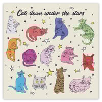 Cats Print - 8" x 8"