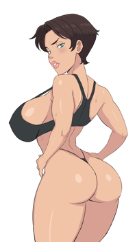 Anissa Butt Sticker  3.5 inches or  9cm
