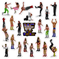 Image 1 of WWF Super WrestleMania Sticker/Magnet Sets (22 Pieces) 