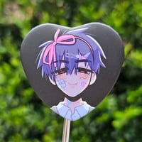 Image 4 of alnst ❄️ heart button badge