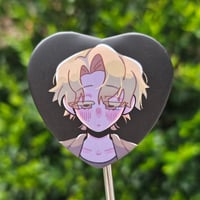 Image 3 of alnst ❄️ heart button badge