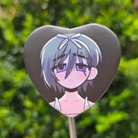 Image 6 of alnst ❄️ heart button badge