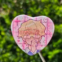 Image 9 of alnst ❄️ heart button badge