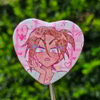 Image 8 of alnst ❄️ heart button badge