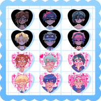 Image 1 of alnst ❄️ heart button badge