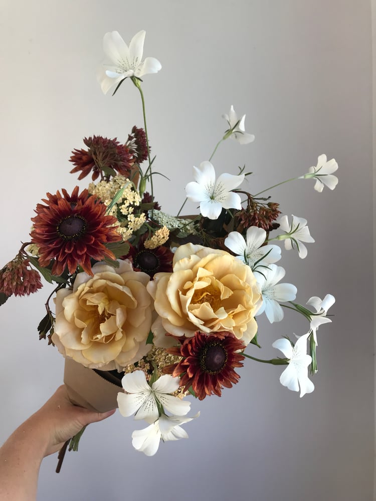 Image of Wrapped Bouquet for Mother's Day
