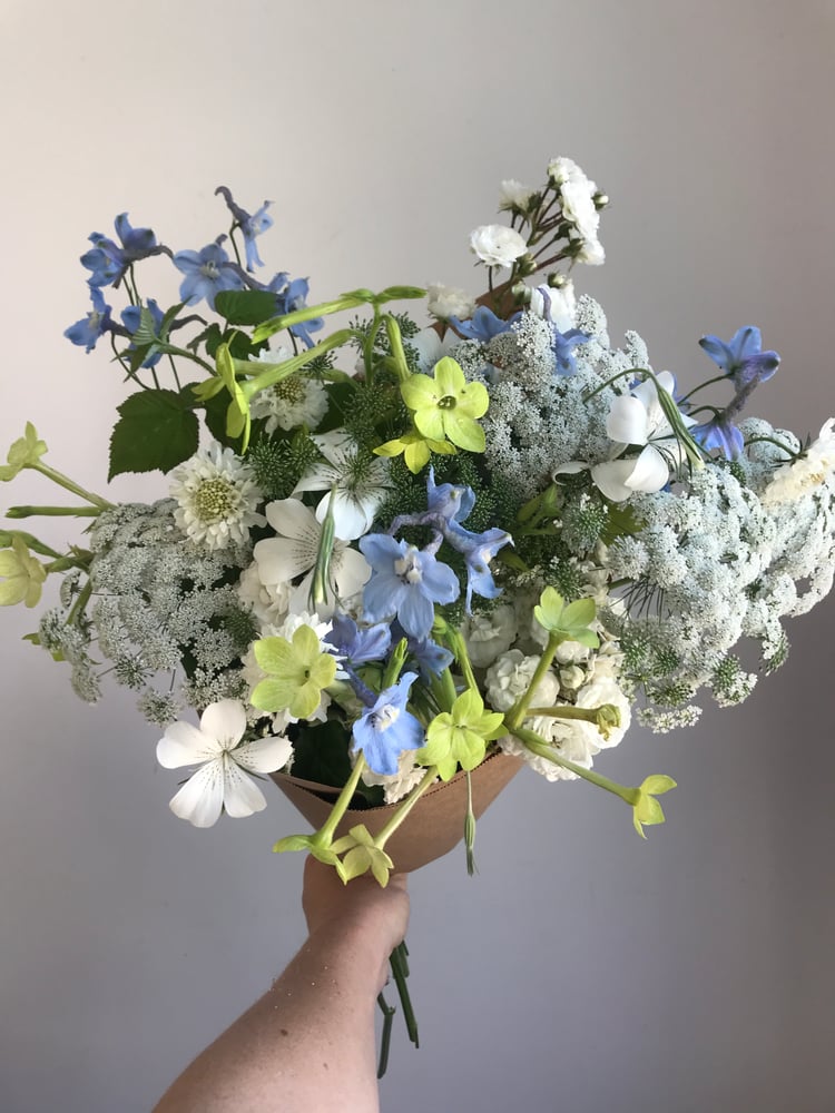 Image of Wrapped Bouquet for Mother's Day