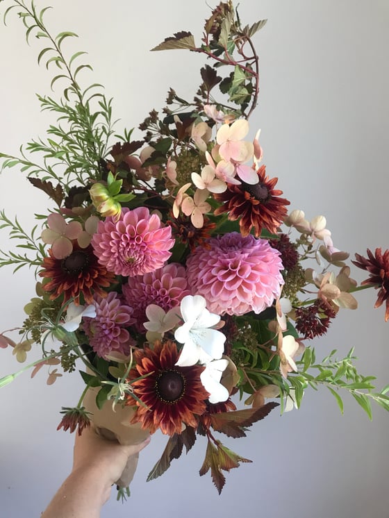 Image of Wrapped Bouquet for Mother's Day