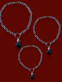 Image 1 of heart vial chain necklace