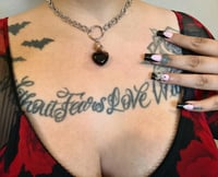 Image 2 of heart vial chain necklace