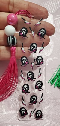 Image 3 of Clear Acrylic Beaded Bookmarks 